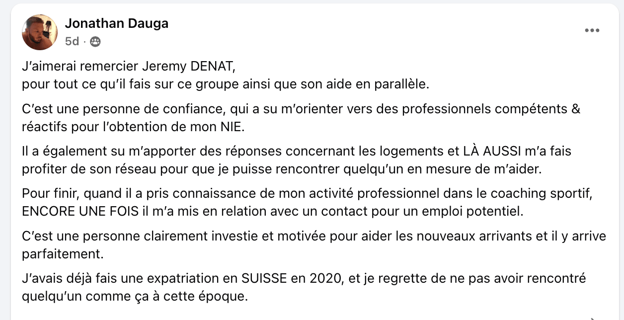 Avis Facebook — Jonathan