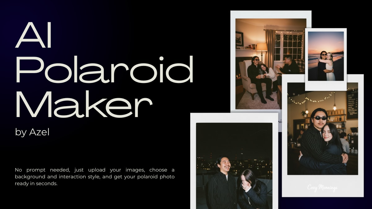 AI Polaroid Maker by Azel — promo card