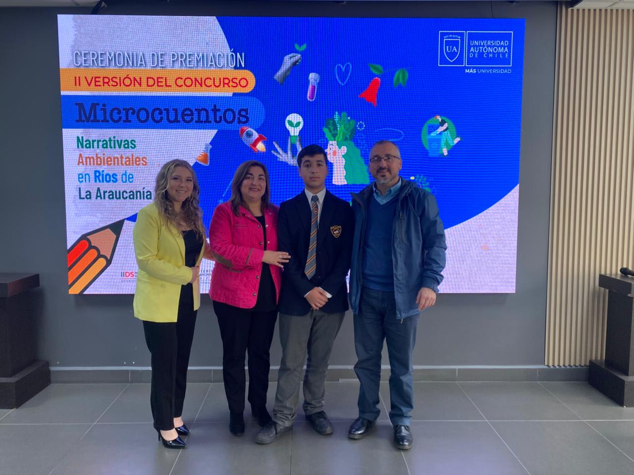 CONCURSO DE MICROCUENTOS AMBIENTALES EN RIOS DE LA ARAUCANIA ORGANIZADO POR LA UNIVERSIDAD AUTONOMA DE CHILE