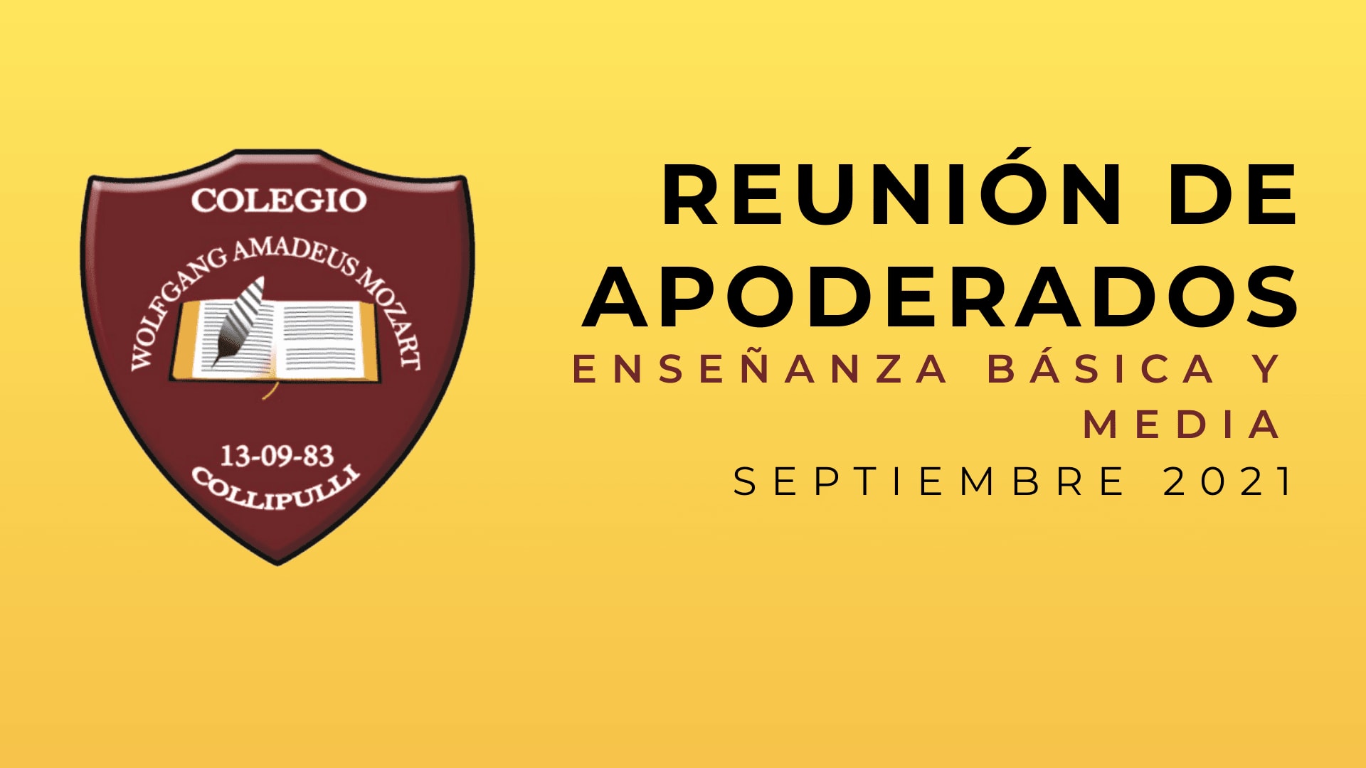 Reunión de Padres y Apoderados Enseñanza Básica y Media Septiembre 2021