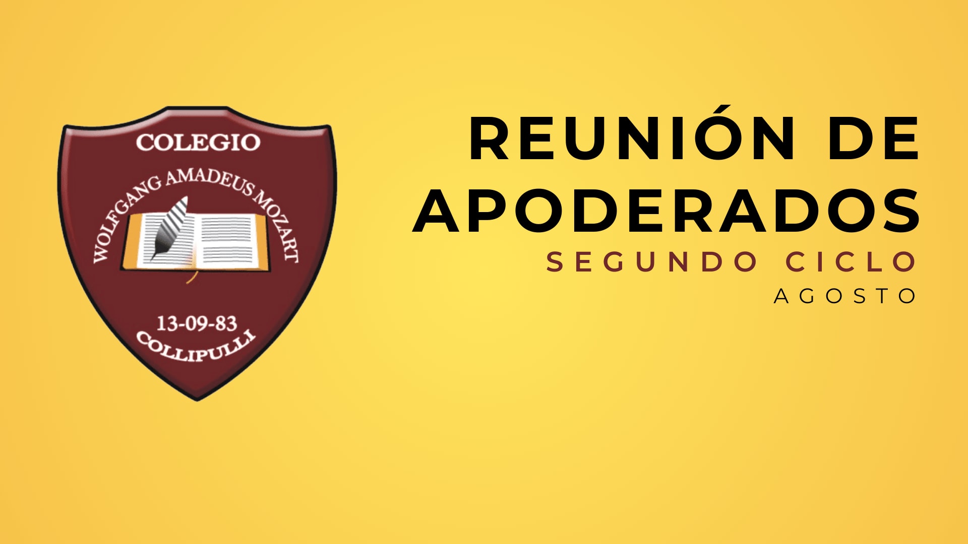 Reunión de Padres y Apoderados Online Segundo Ciclo Agosto