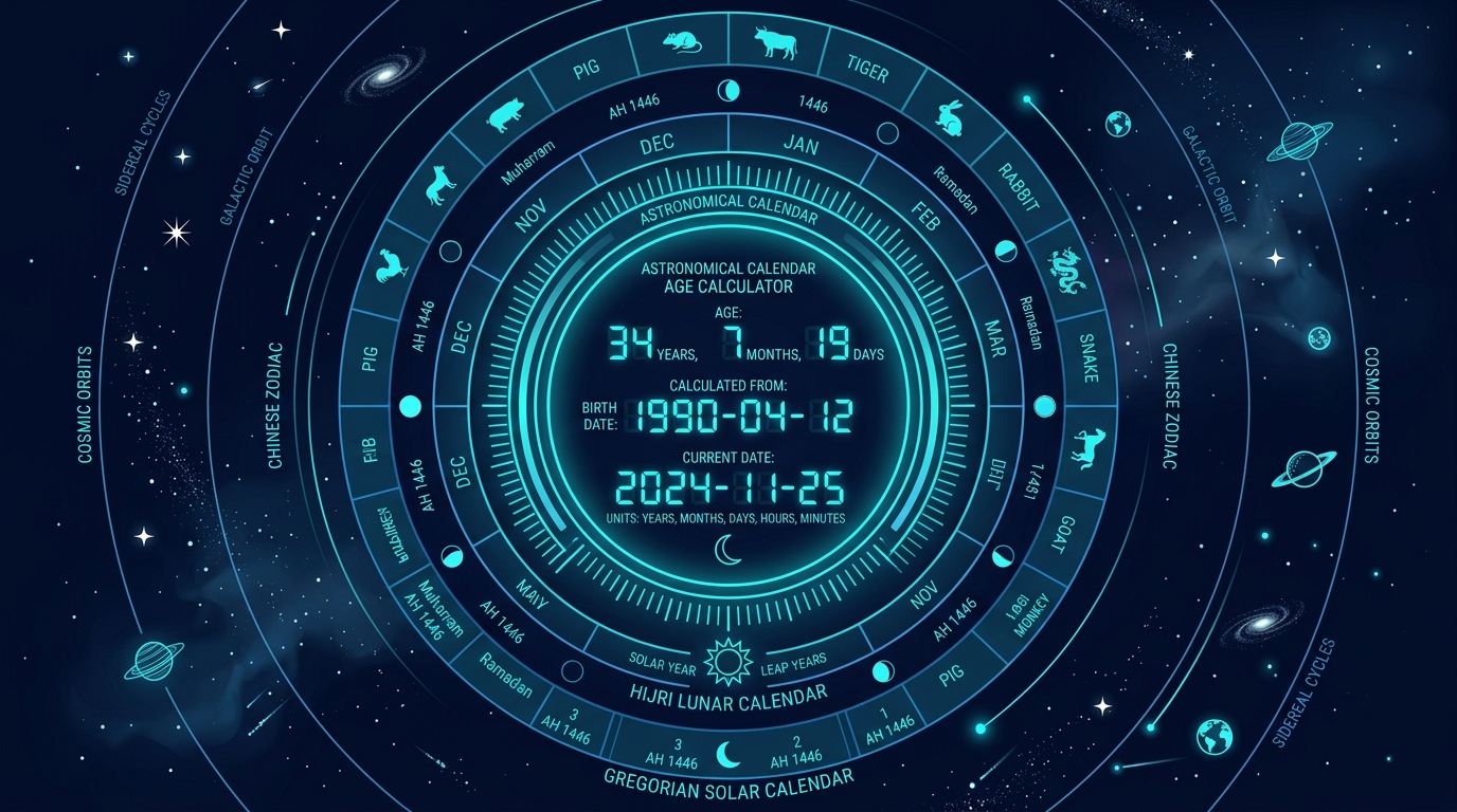 How to Calculate Your Age in Different Calendar Systems: A Complete Astronomical and Historical Guide