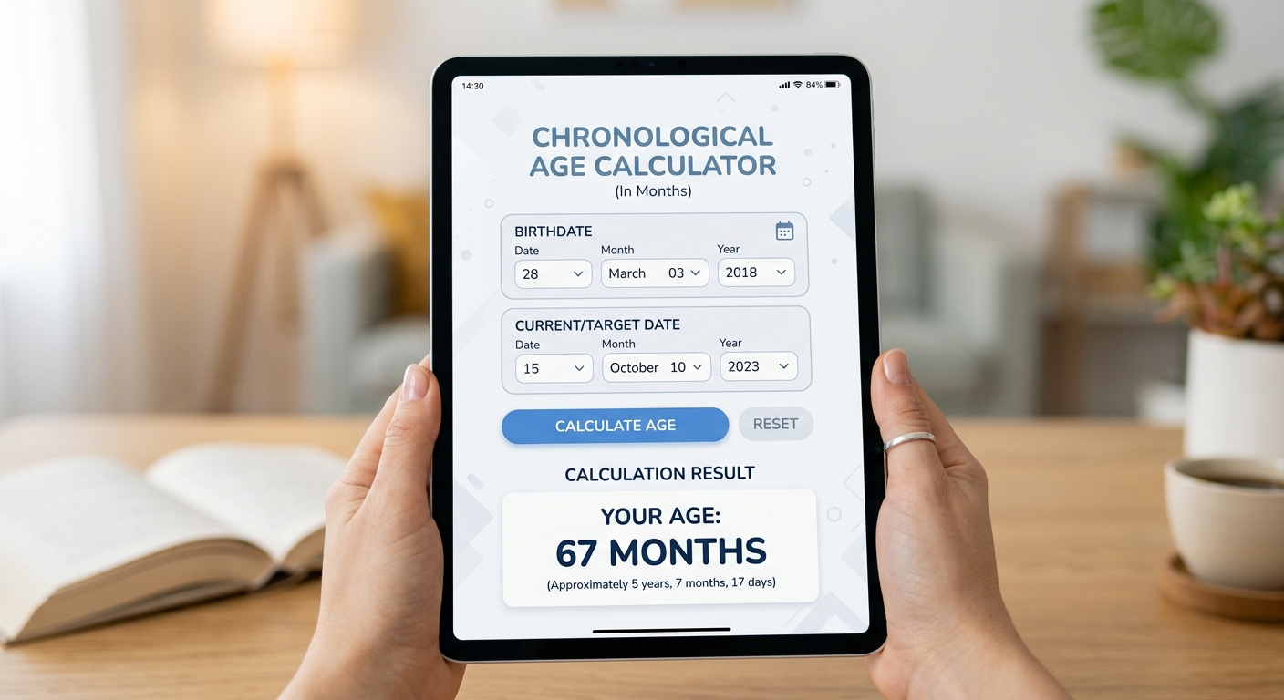 The Ultimate Chronological Age Calculator in Months: Precision for Milestones and Metrics