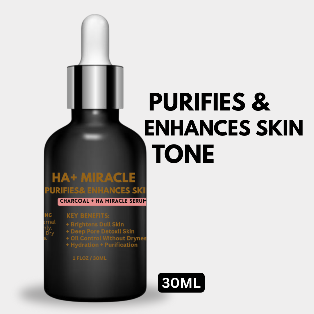Glowvera Charcoal + HA Miracle Serum