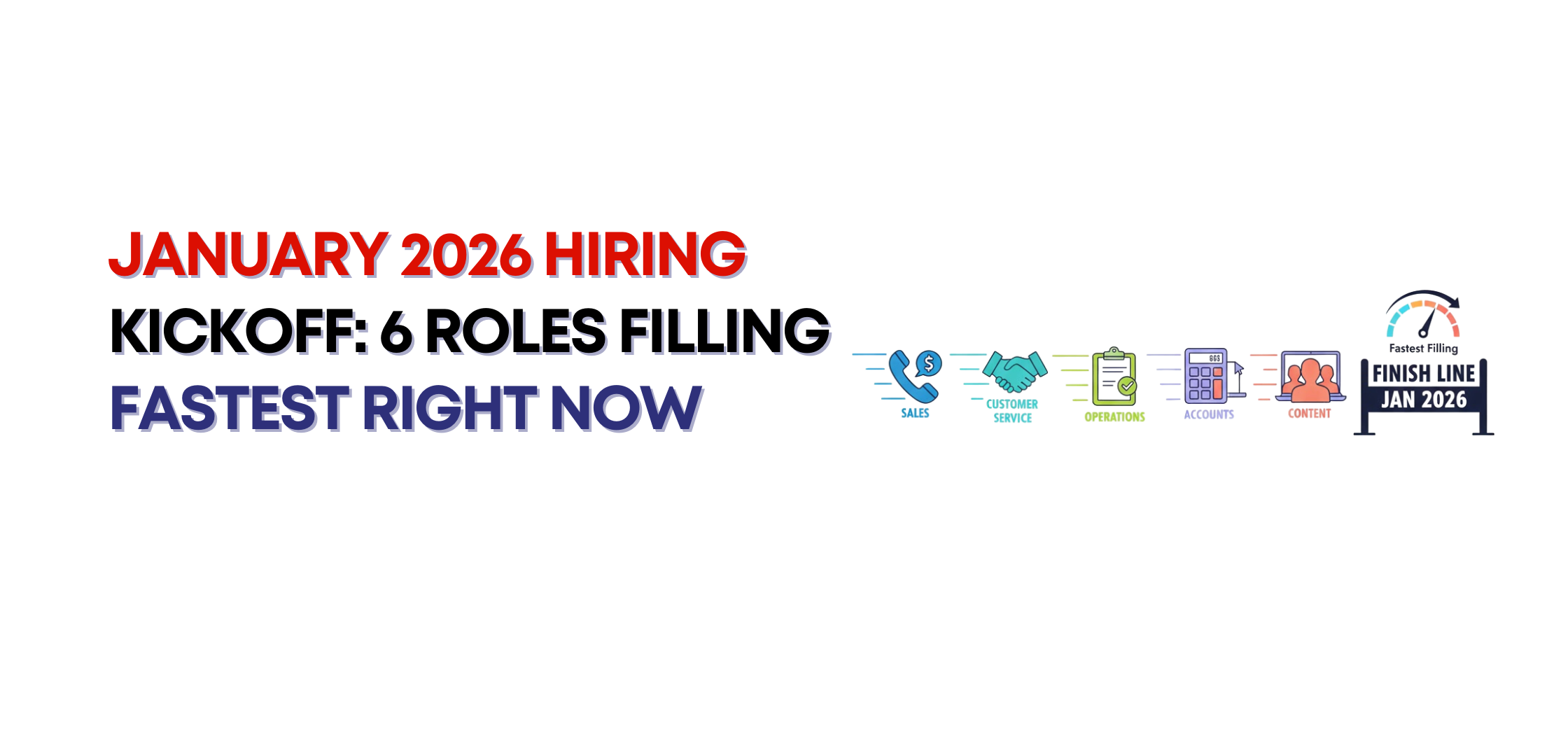 January 2026 Hiring Kickoff: 6 Roles Filling FASTEST Right Now