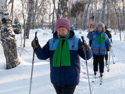Лыжная трасса длиной в 1 километр появилась в обновленном парке 
