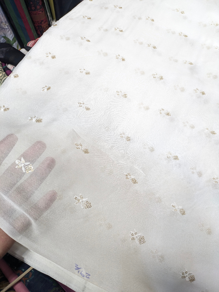 Premium Pure Chiffon Rose Gold Sequence Dupatta – 2.5 Gaz 1