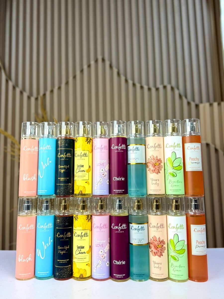Confetti body mist