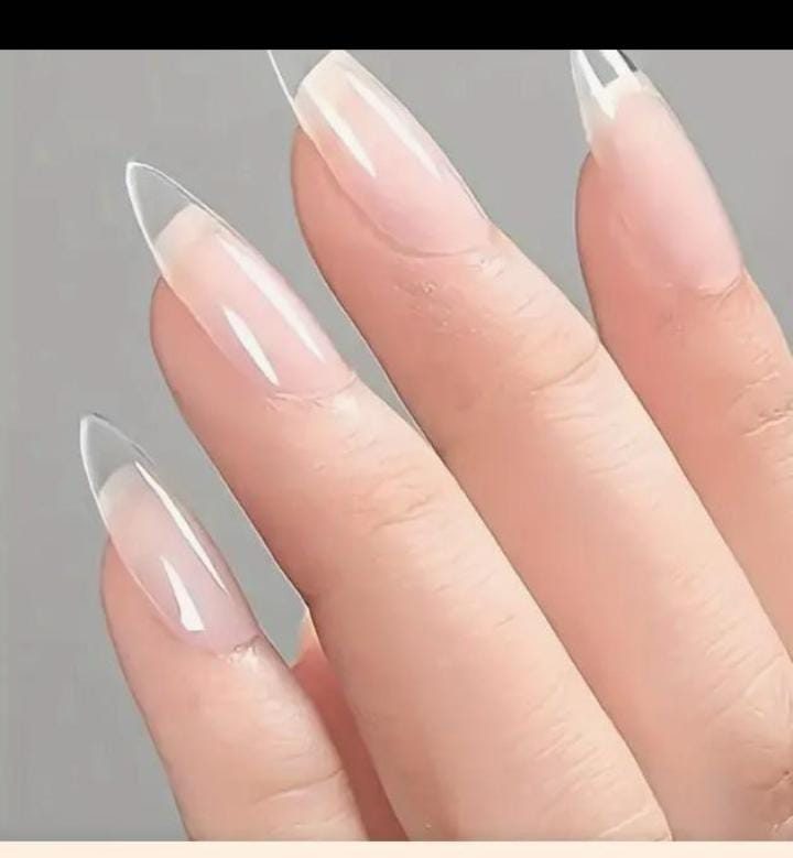 Transparent Nails.