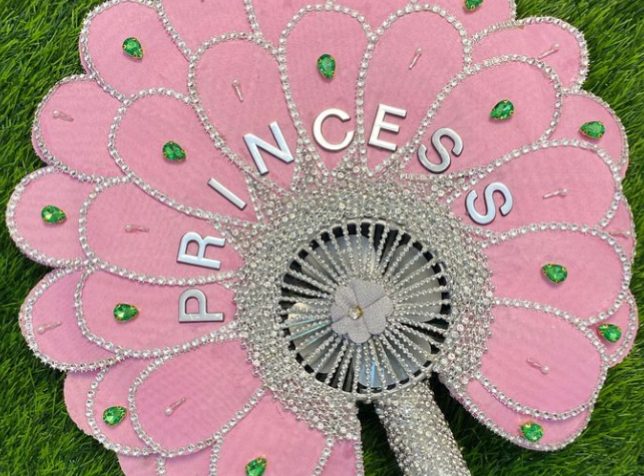 Bridal hand fan