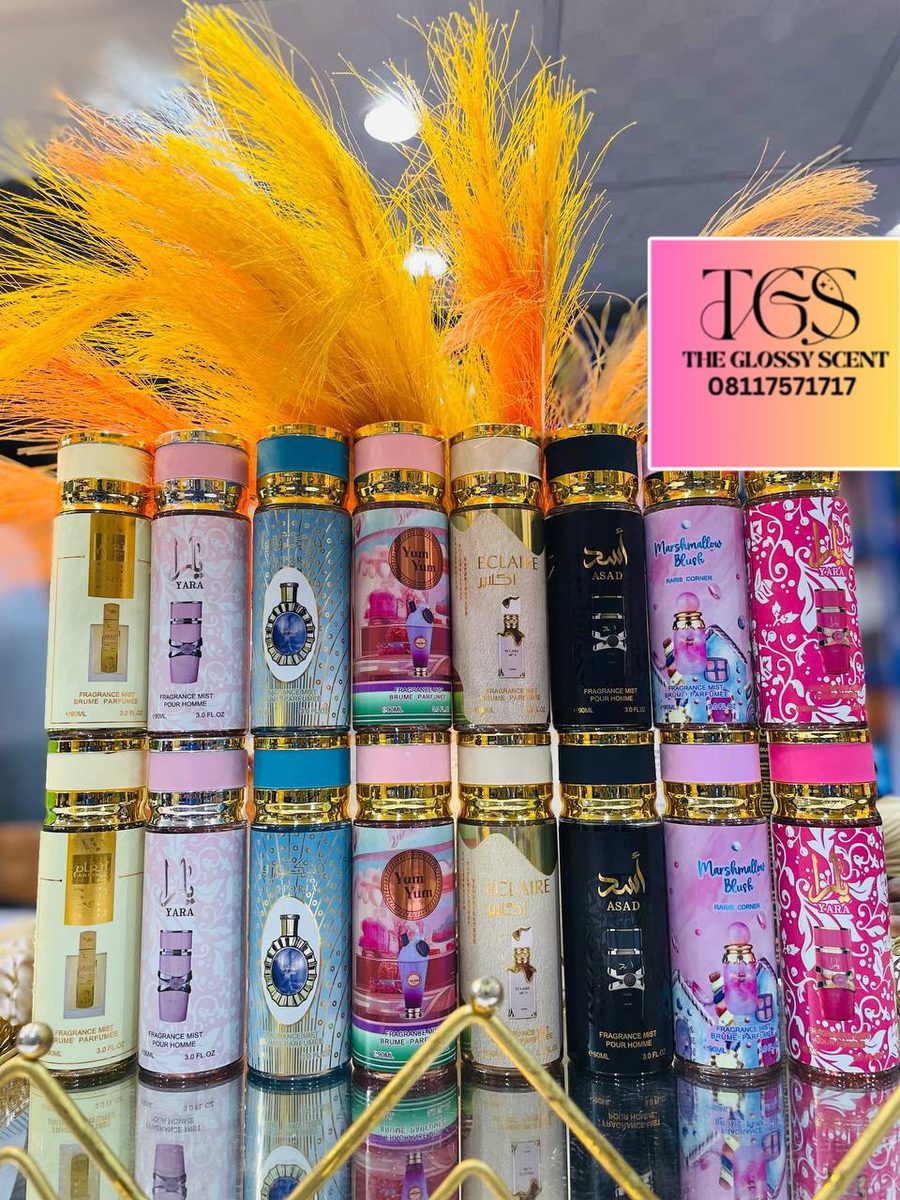 Perfumes, lip glosses and skincare products