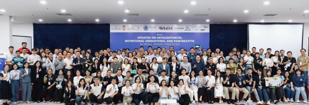 Thumbnail của MB VET Huế tham gia hội thảo cập nhật kiến thức thú y chuyên sâu cùng chuyên gia thế giới