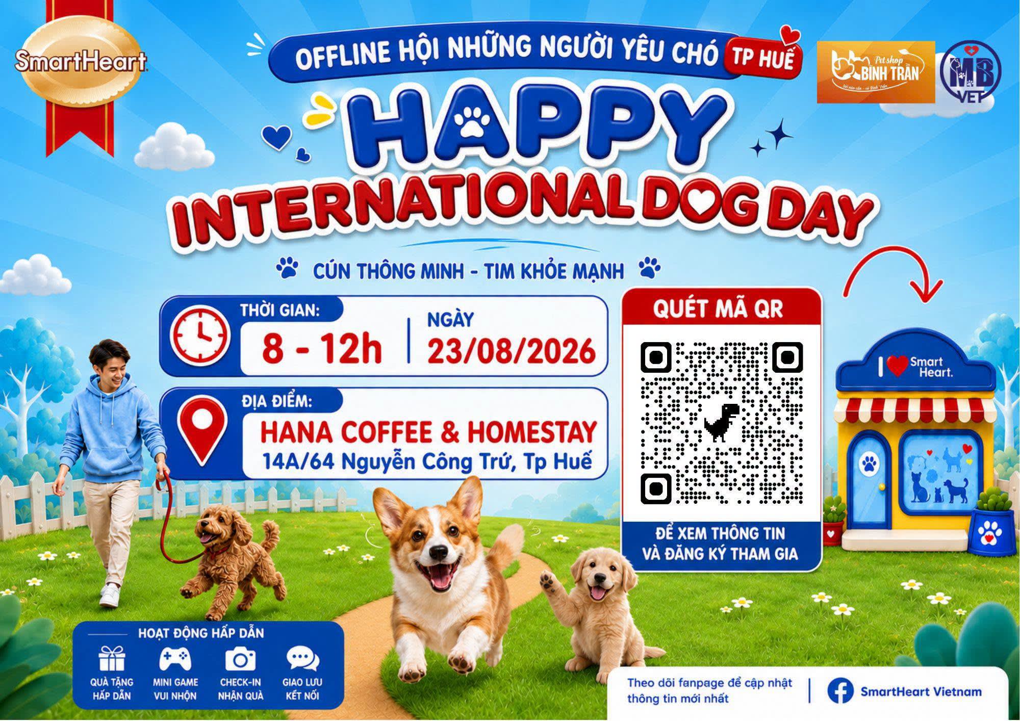 Thumbnail của HAPPY INTERNATIONAL DOG DAY 2026 – NGÀY HỘI DÀNH CHO NHỮNG NGƯỜI YÊU CHÓ TẠI HUẾ