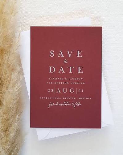Save the Date Invite alternate view