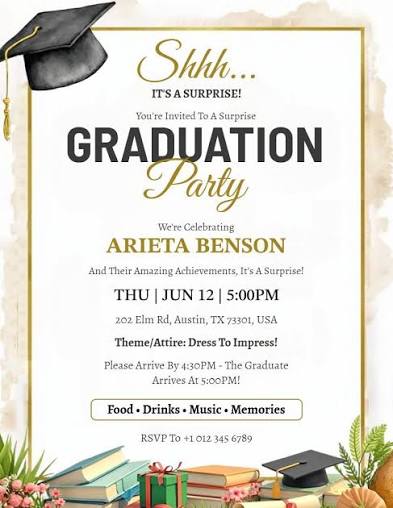 Graduation Invites alternate view