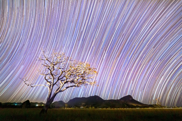 Startrail at Chapada dos Veadeiros