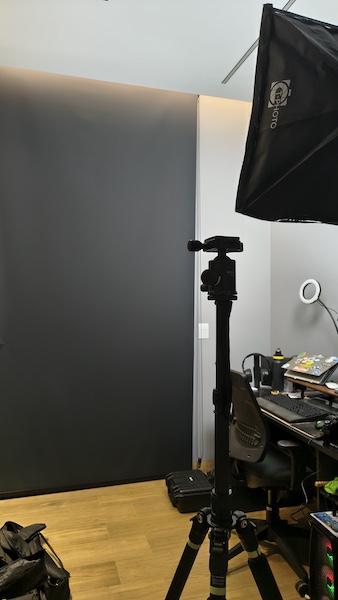 softbox and backdrop