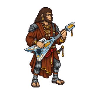 Ape Bard — pixel art character