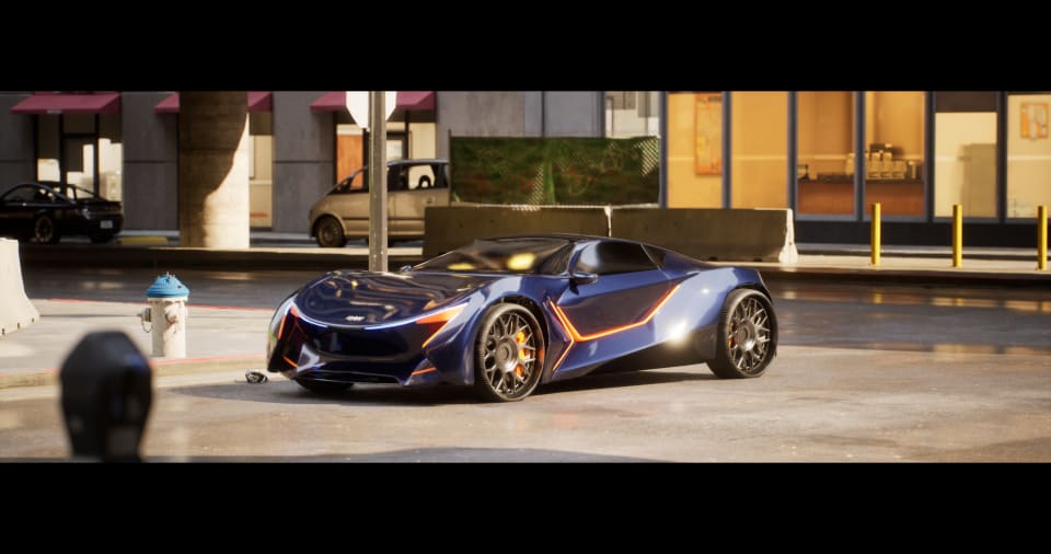Vehicle Art — Hypercar Showroom