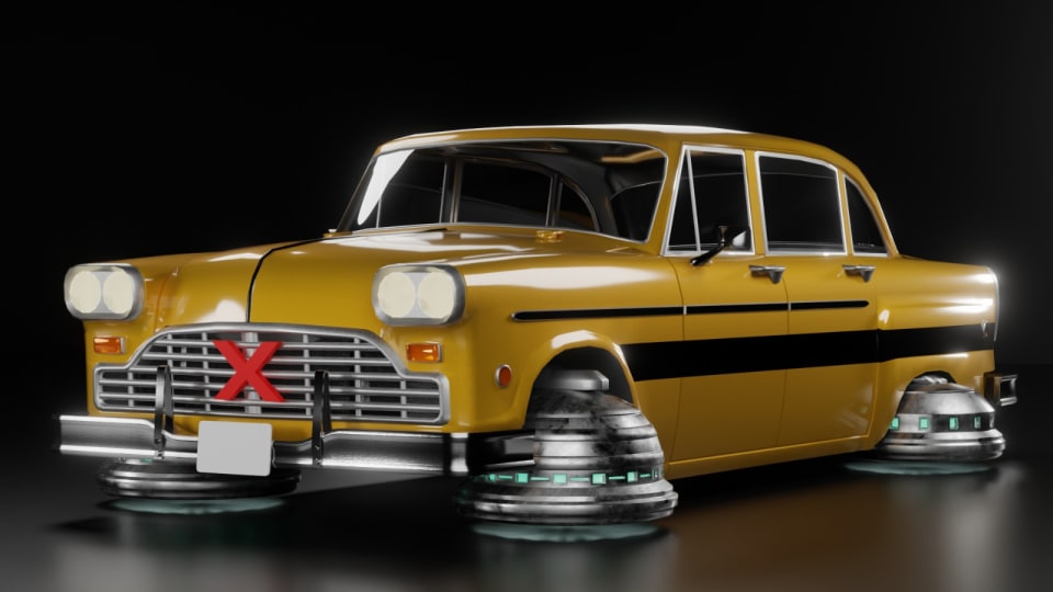Vehicle Art — Checker Cab — Studio