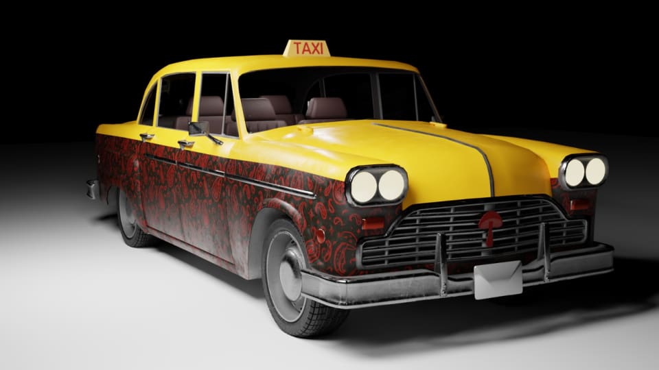 Vehicle Art — Checker Cab — Weathered