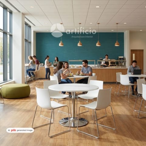 genera una cafeteria para escuela profesional