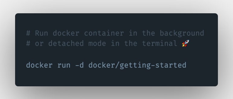 How to run a docker container in the background or detached mode in the  terminal? | MELVIN GEORGE