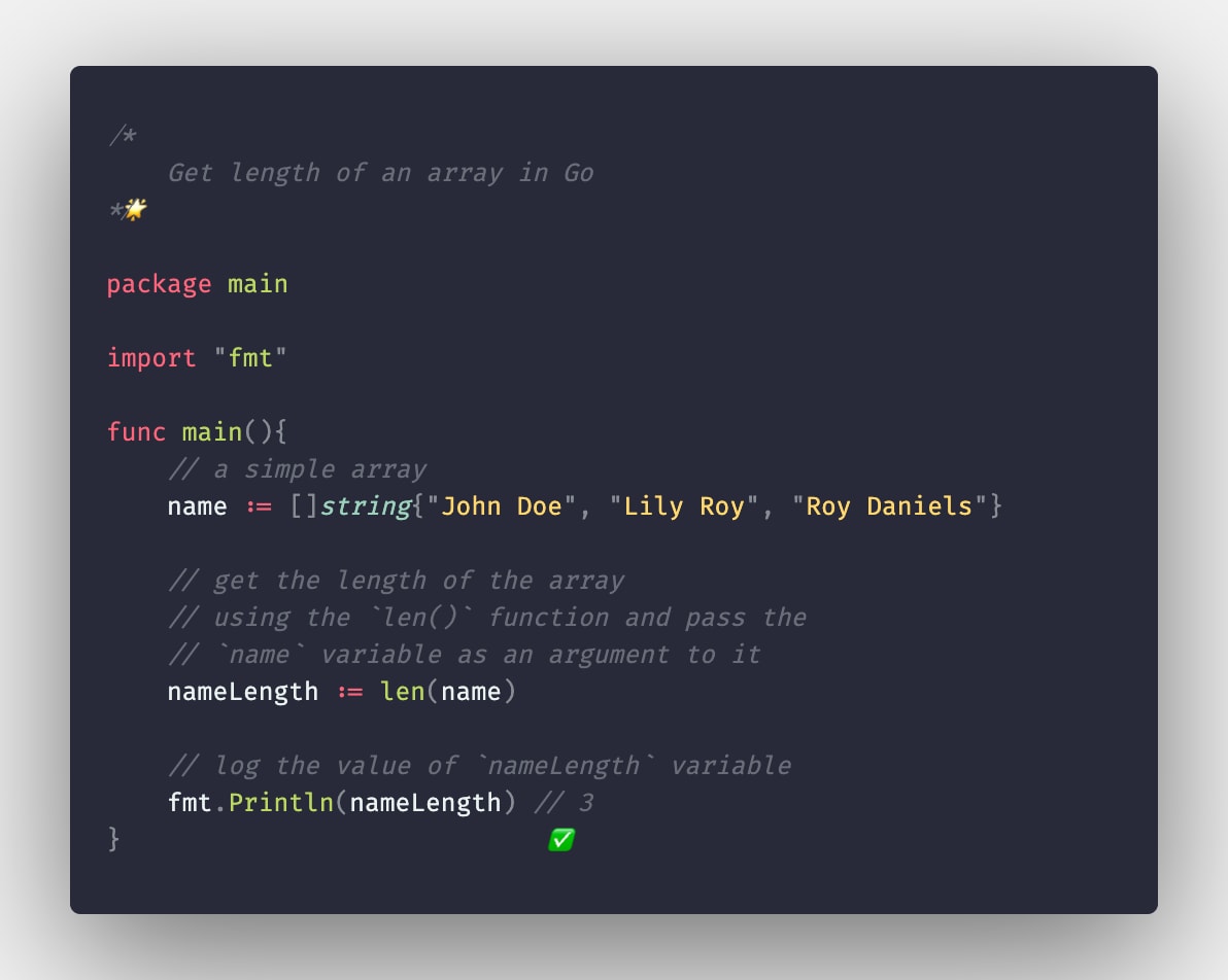 How to get the number of elements in an array or the length of the array in Go or Golang? | MELVIN GEORGE How to get the number of elements in an array or the length of the array in go or golang? | melvin george