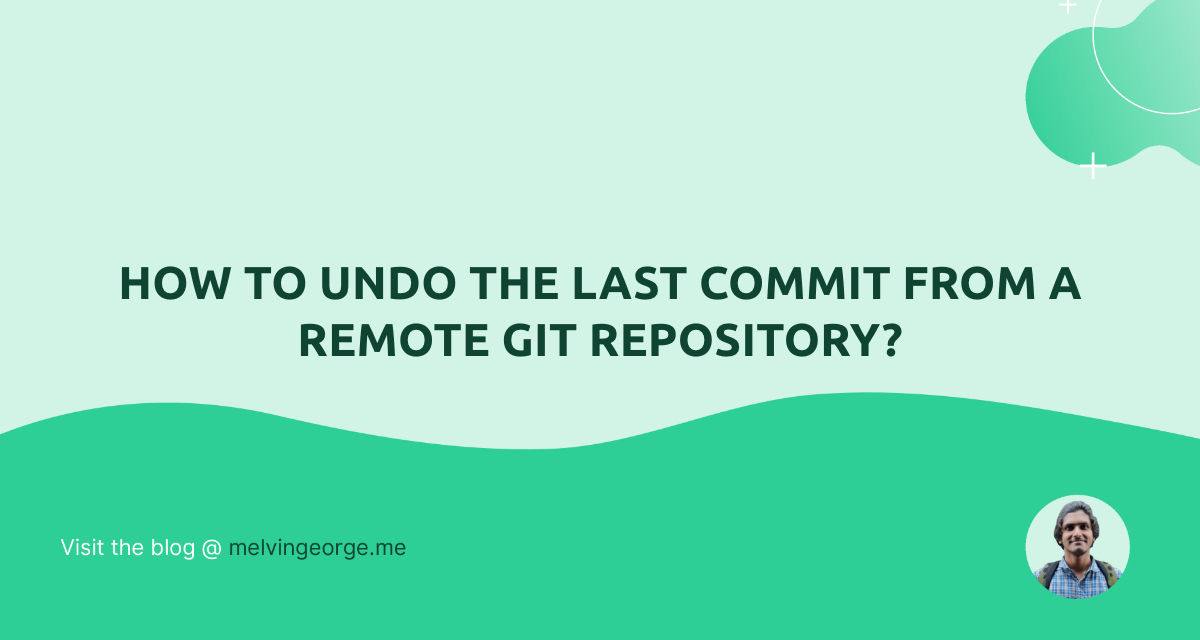 git undo last commit