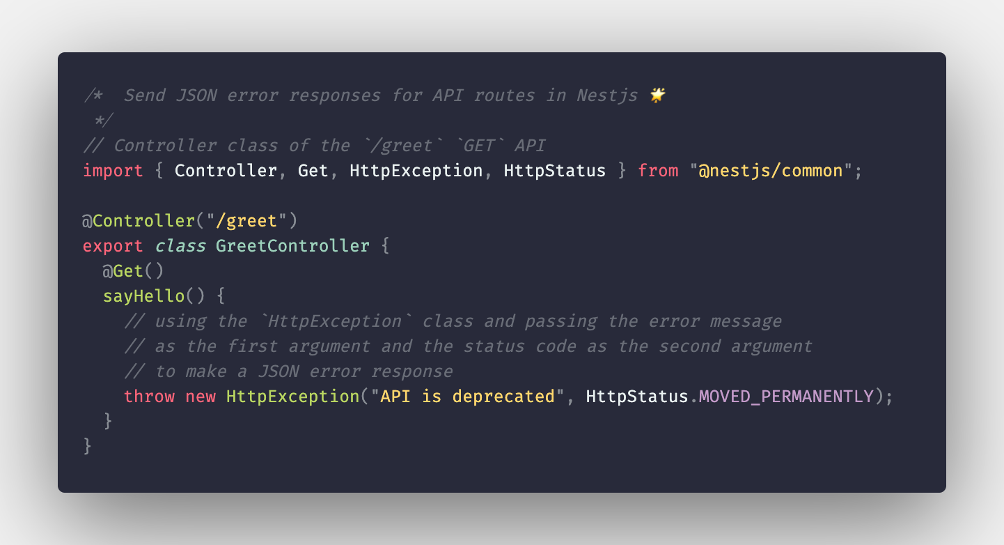 A NestJS HTTP exception filter to return RFC-7807-compliant responses : r/ nestjs