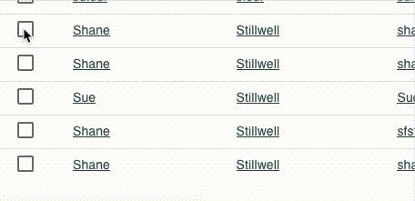 Select guest records to merge
