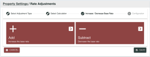 Rate Adjustment Step 3