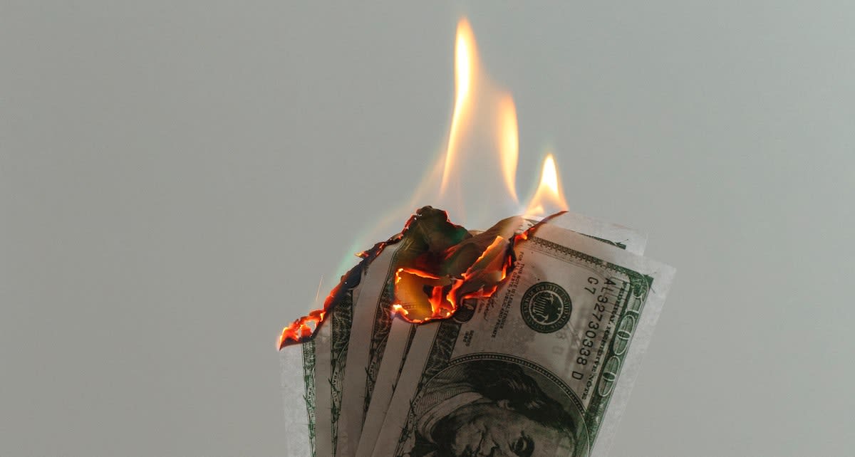 Money burning