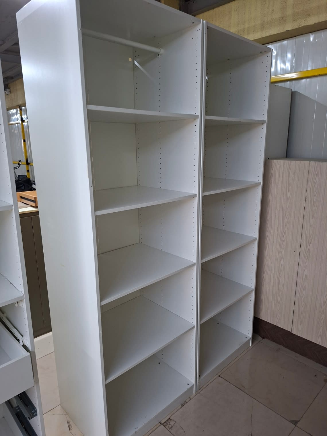 Open Shoe Rack Uae Used Tall Open Shelving Unit White 6-Shelf