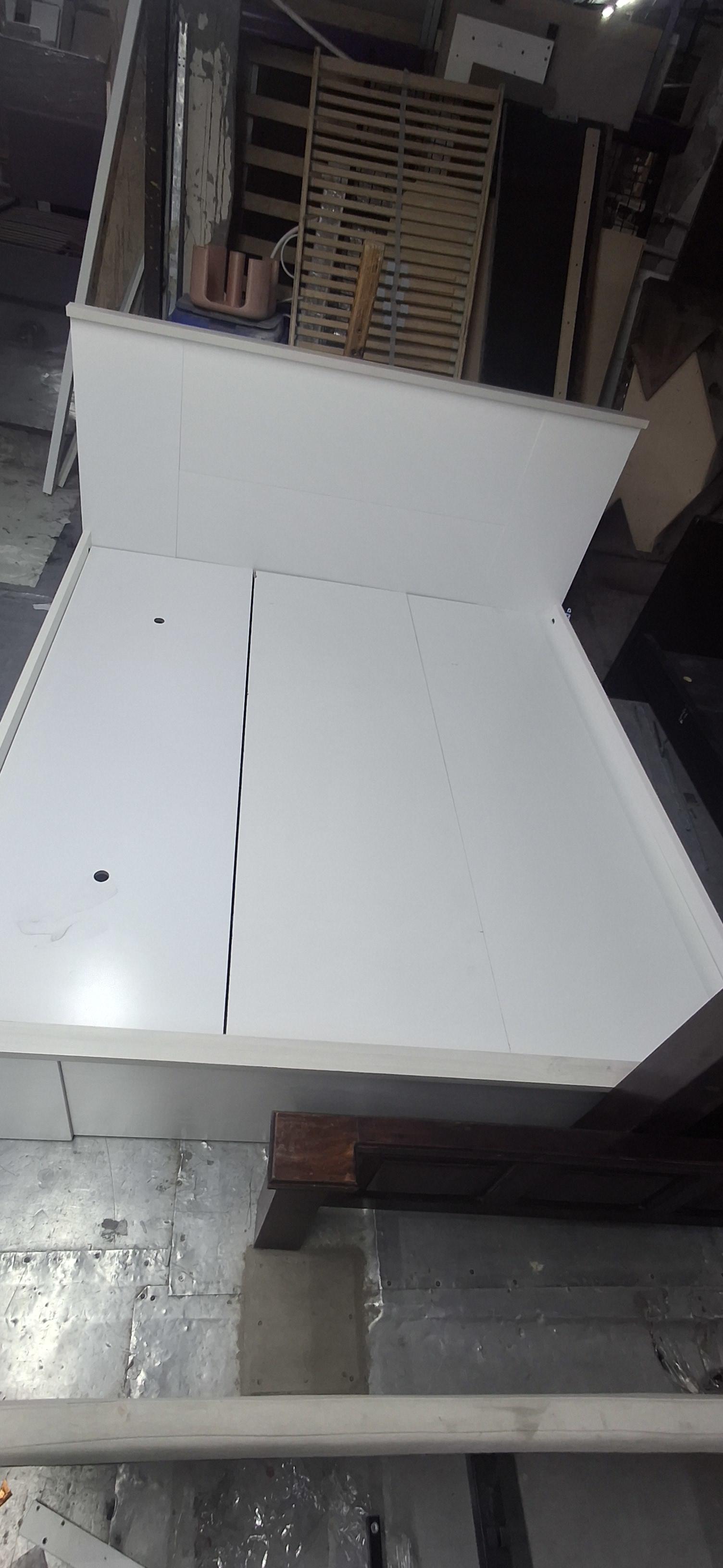 Used White Storage Bed Frame Queen 2
