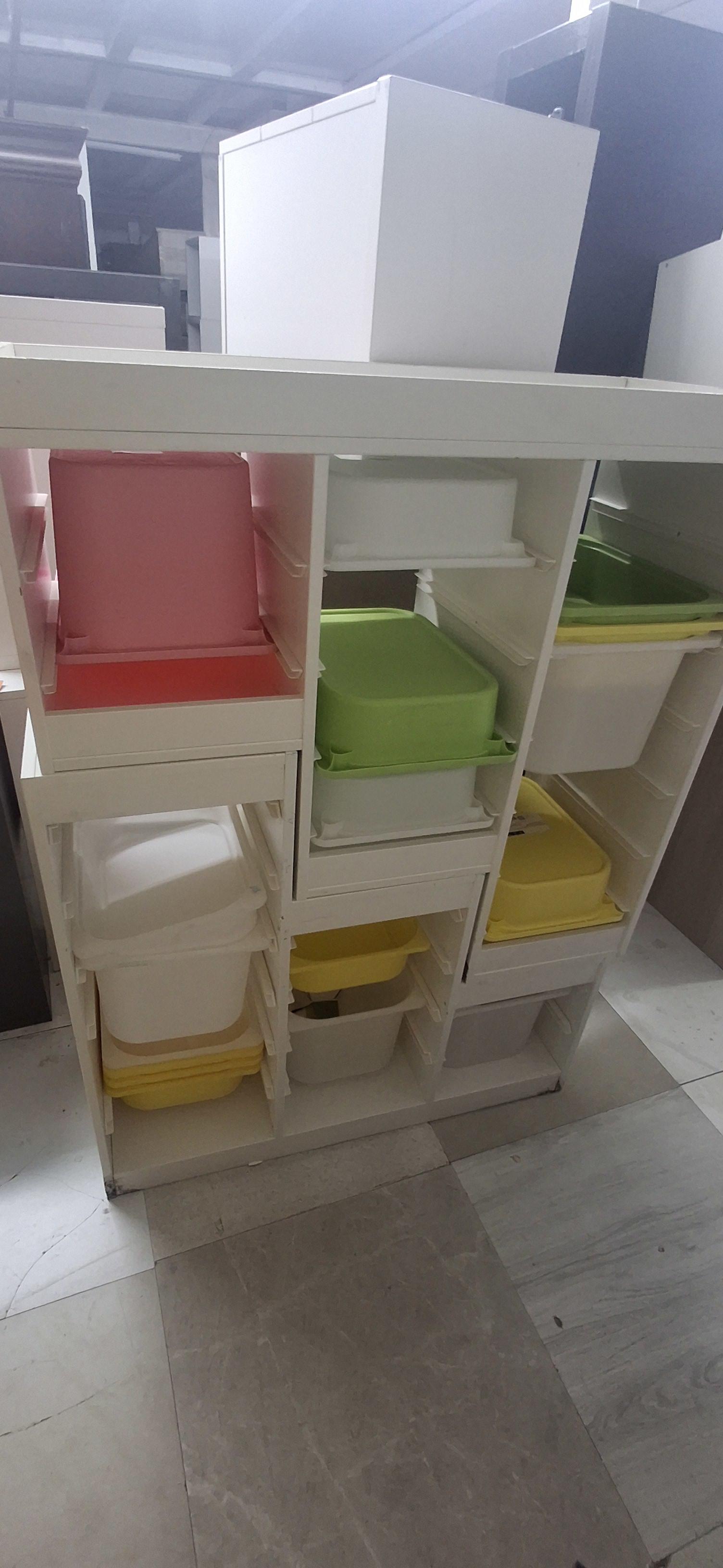 Used Bufaisal Storage Shelf Unit White 2