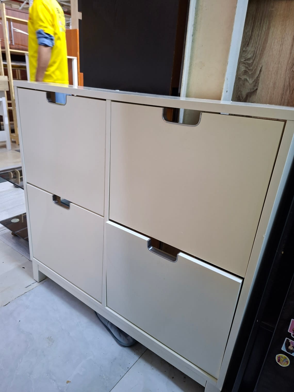 4-Compartment Shoe Cabinet