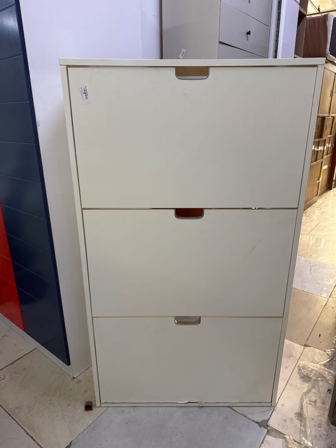 3-Door Flip-Down Shoe Rack