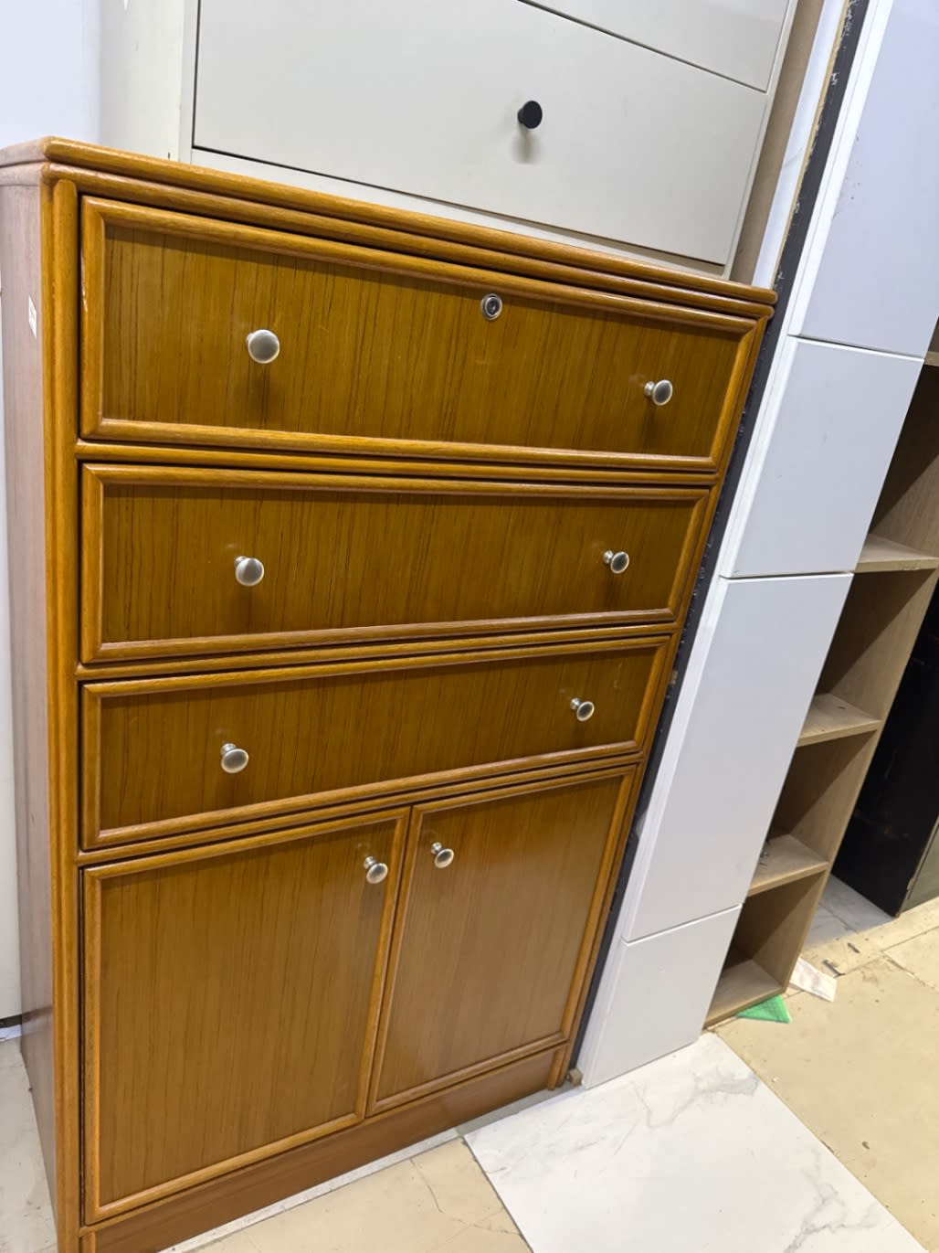 Tall Chest of Drawers with Cabinet