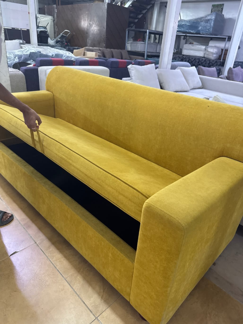 3-Seater Sofa with Storage 2