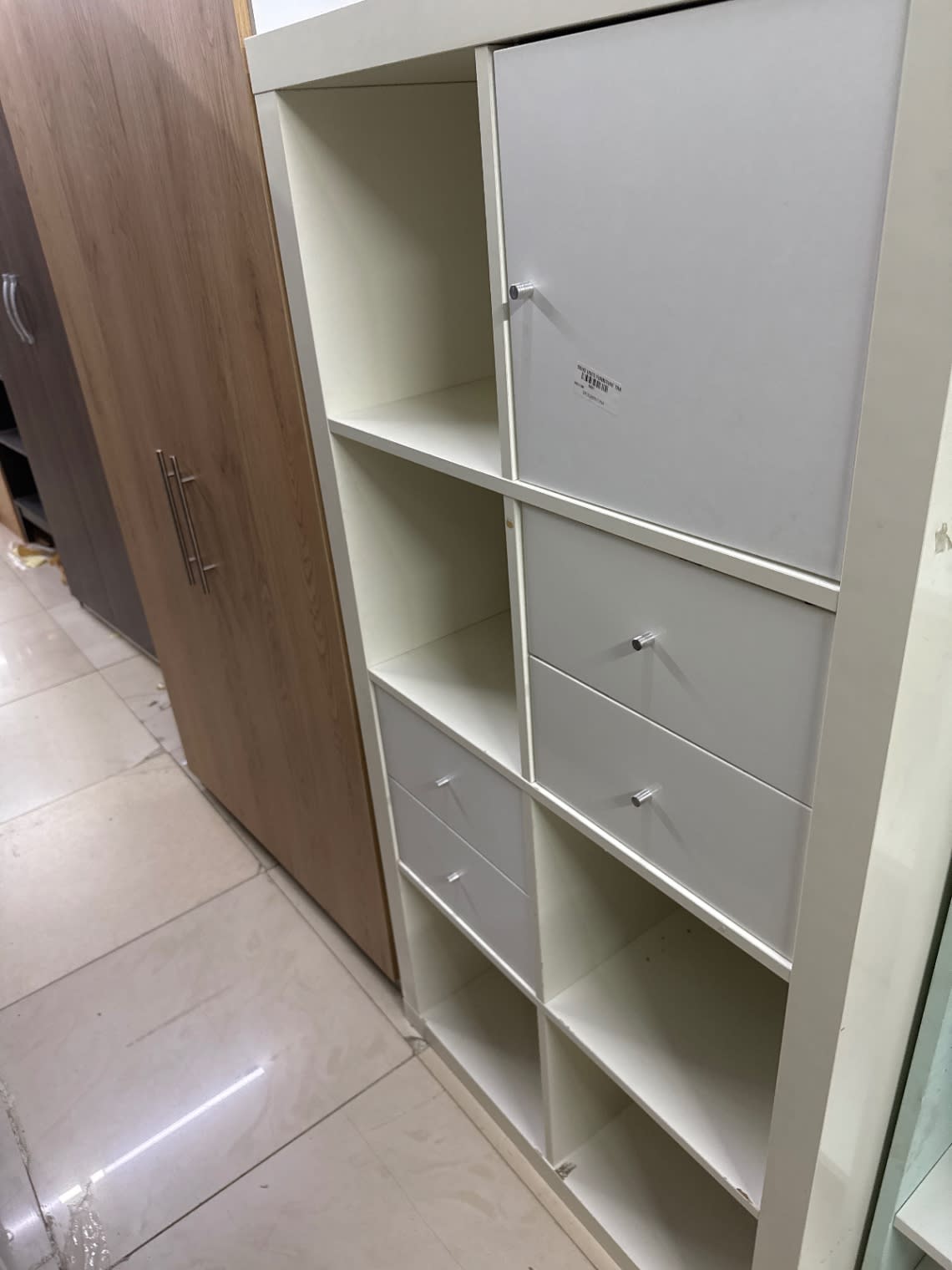 Cube Storage Shelf with Drawers 2