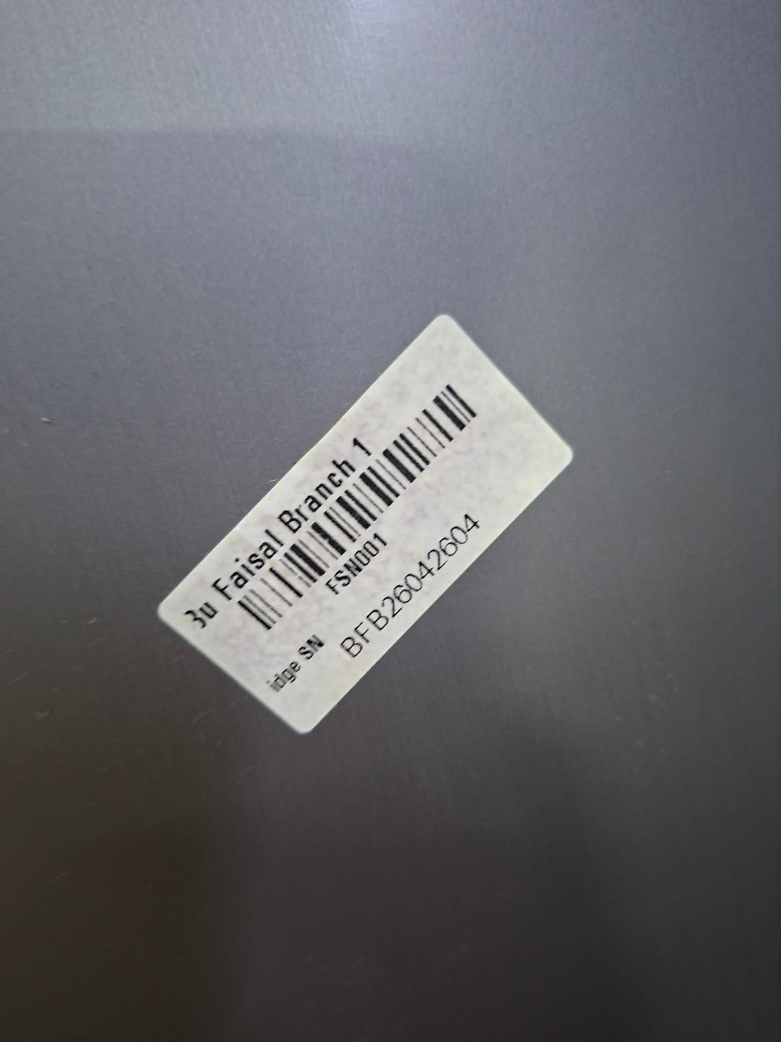 Bufaisal barcode label BFB26042604 for used Daewoo top-mount refrigerator