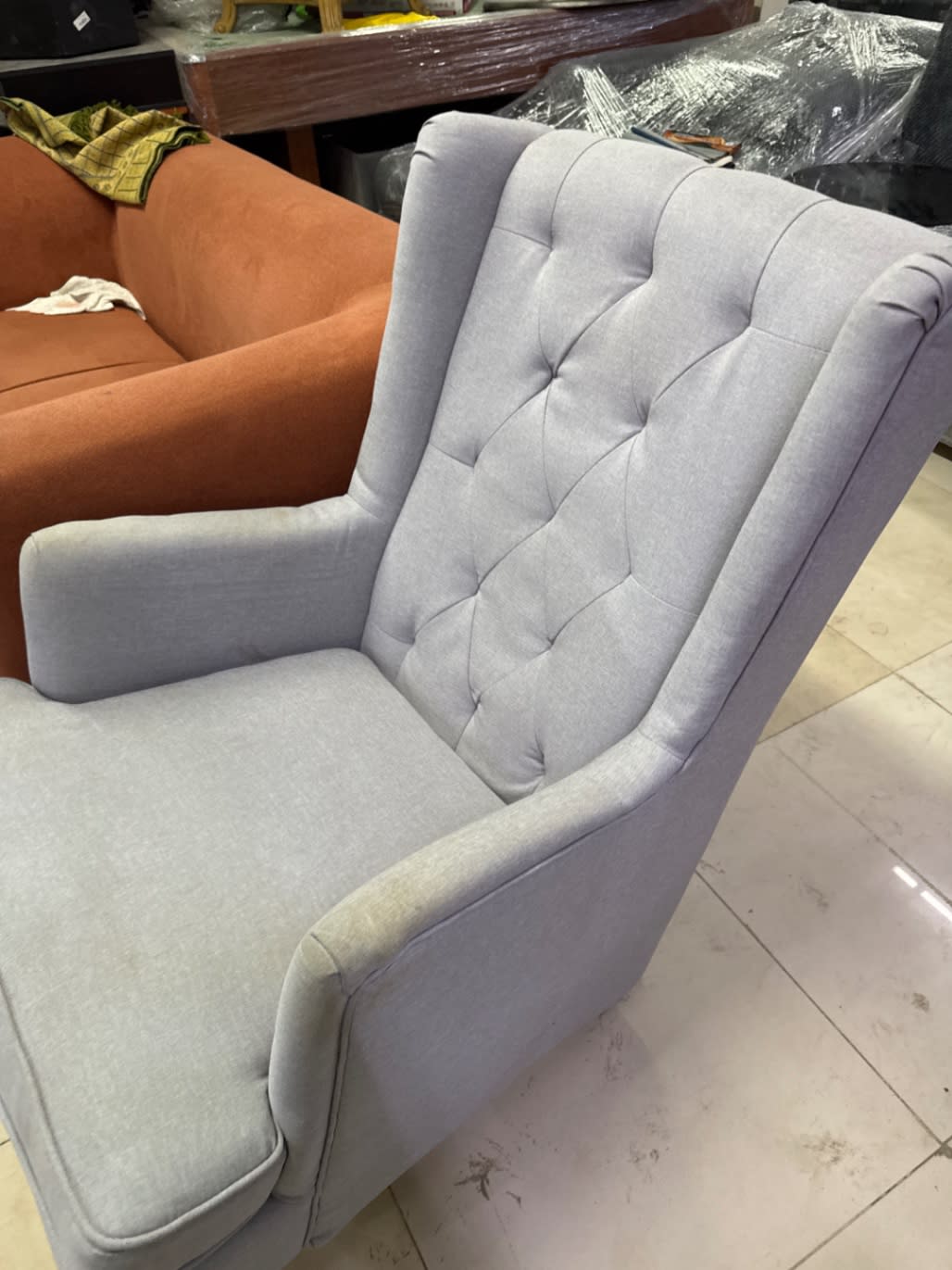 Wingback Rocking Armchair