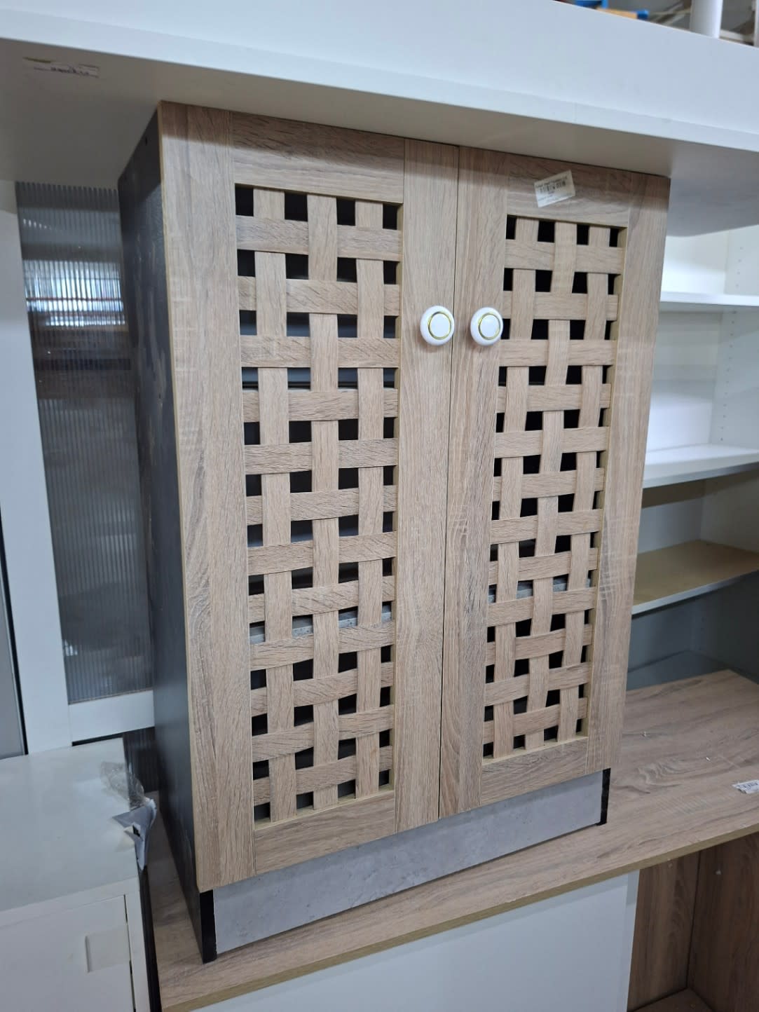 Double-Door Shoe Rack Cabinet