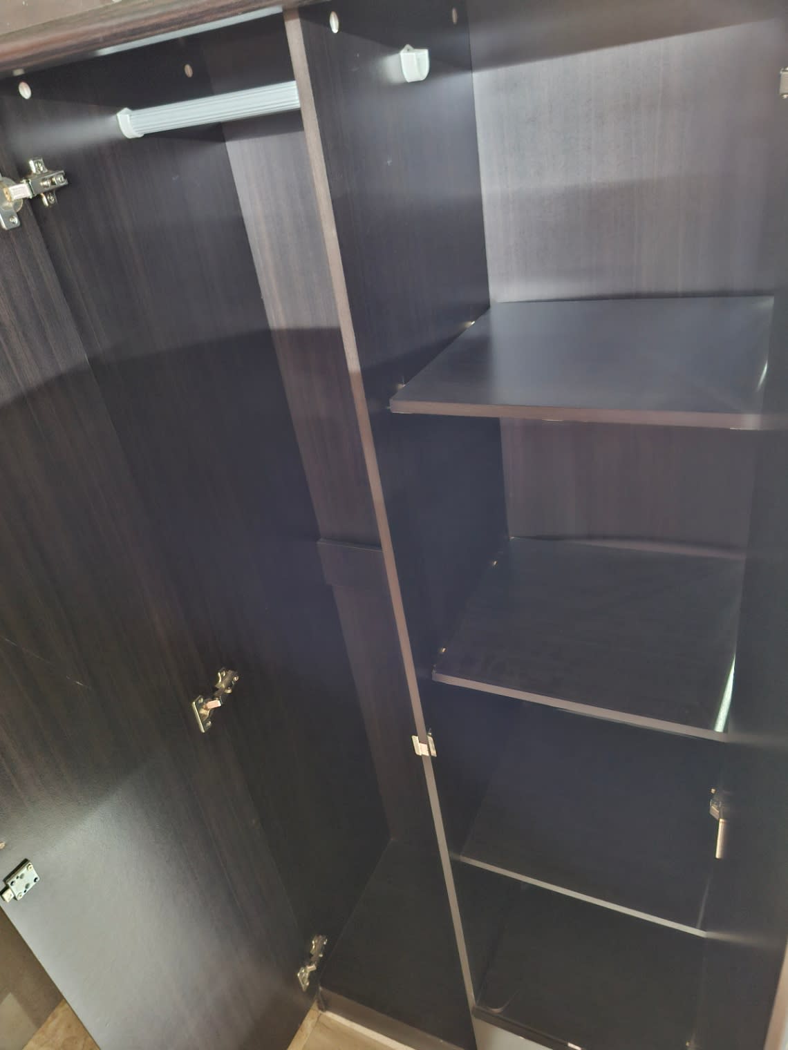 2-Door Wardrobe with Bottom Drawer 3