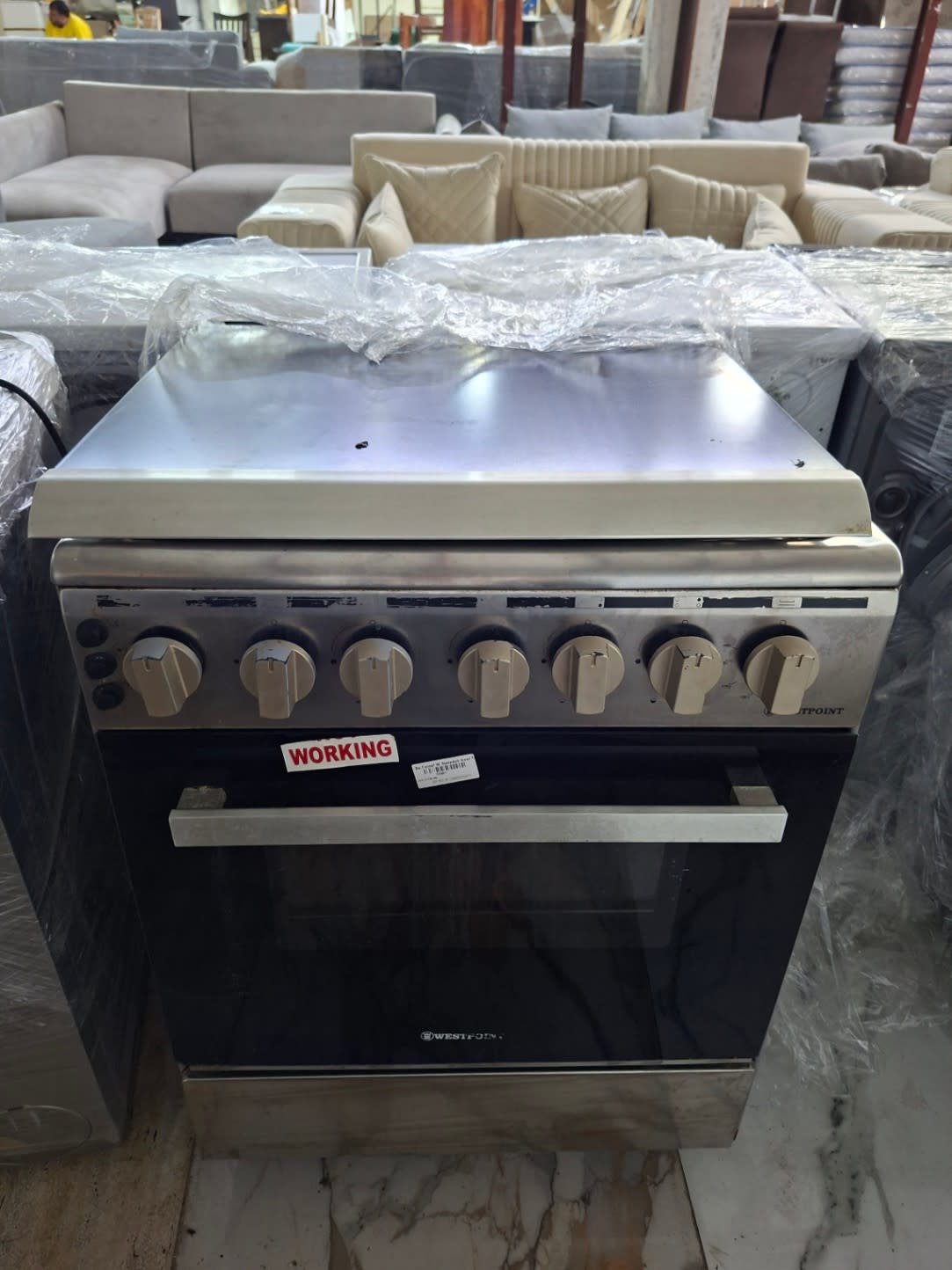 4-Burner Gas Cooker with Oven