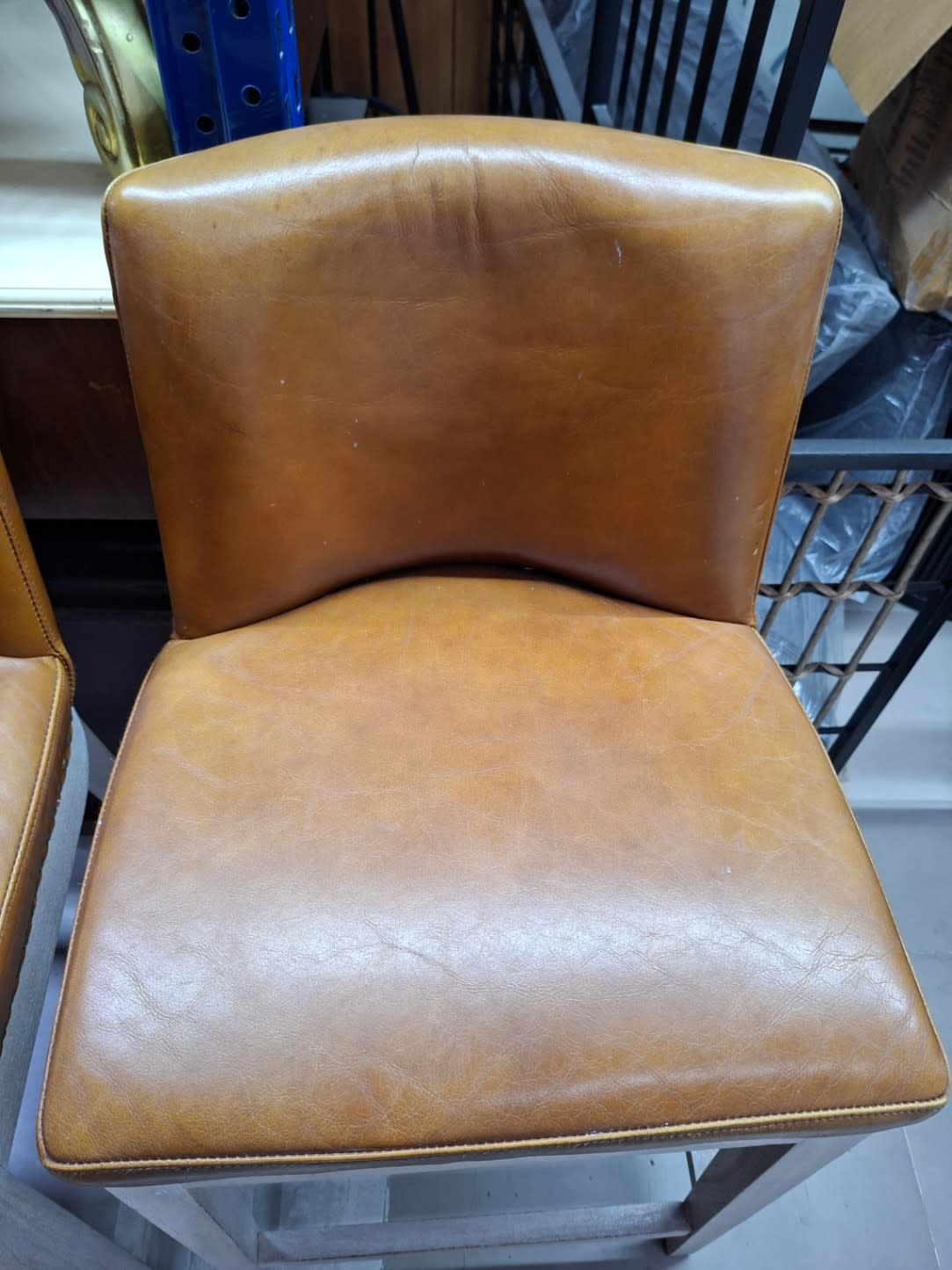 Bar Chair with Leather Seat 3