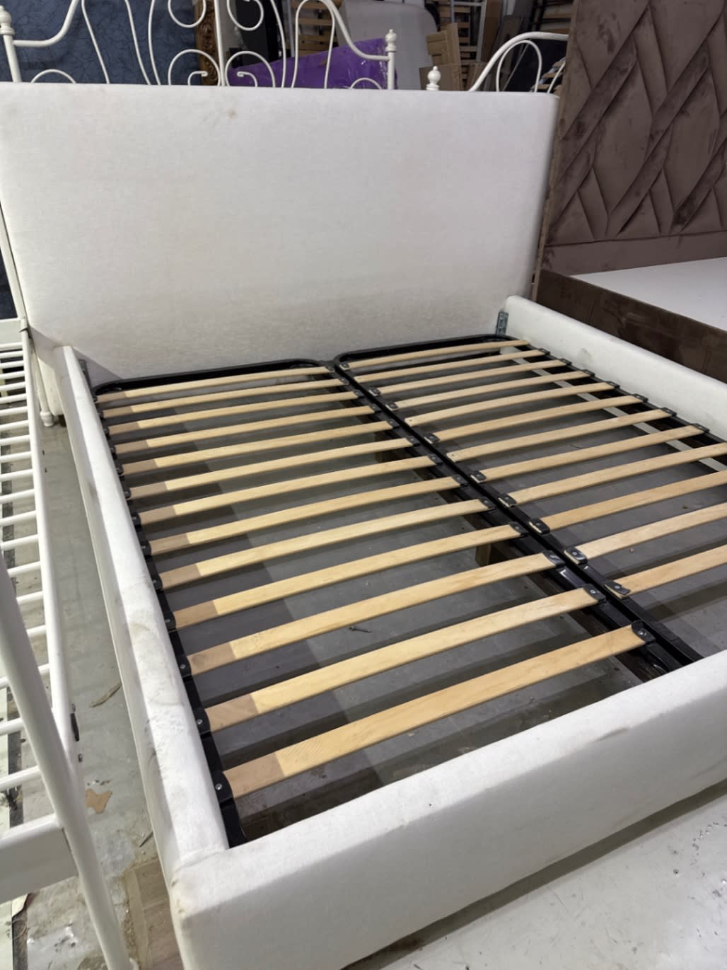 Upholstered Queen Bed Frame 2