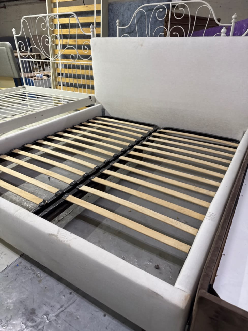 Upholstered Queen Bed Frame 3