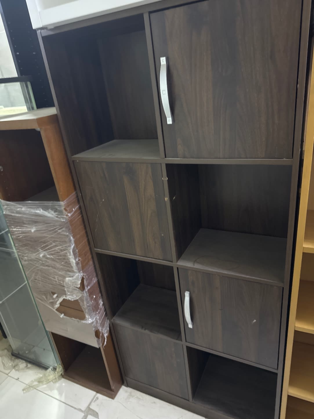 Storage Cabinet with Open Shelves 2